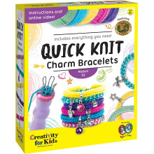 Kids Charm Bracelet Making Kit - Create 10 DIY Friendship Bracelets - Jewelry Craft Kit for Children