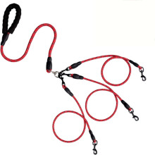 2-Pack 360 Rotating Anti-Tangle Dog Leash with Padded Handle, Detachable Splitters & Heavy-Duty Clip – Compatible with Multiple Dogs