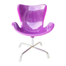 Purple Mini Computer Chair for Decoration Made of Plastic Perfect for Mini House Bedroom and Living Room