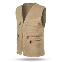 Men's Multi Pocket Travelers Fishing Photography Director Casual Outdoor Vest