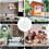 5 Pacotes de EspaçOs em Branco de Girador de Vento de SublimaçãO Giradores de Vento de 8 Polegadas para DecoraçãO de PáTio e Jardim Interior e 4