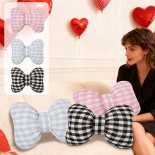 Lumbar Support Pillow with Bow Ribbon 14.96"x11.81" 1 Piece