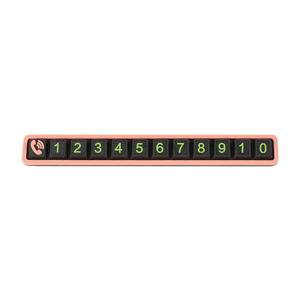 Car Temporary Parking Sign Â Universal Phone Number Plate, Hidden Auto Stop Card, Soft Gel Dashboard Display Â Compatible With All Vehicles 9341593667180