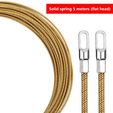Spring Steel Wire Threading Device | Electrician Fish Tape Tool for Cable/Network Wiring | 360 Flexible Conduit Snake for PVC/Metal Pipes |