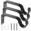 3 Pcs Curtain Rod Bracket Rods Mounting Brackets Black Hooks Curtains 1
