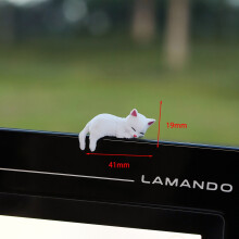 Cute Mini Cat Car Dashboard Decor Adorable Pet Figurine Accessory for Vehicle and Home Display Novelty Gift for Cat Lovers