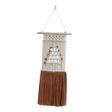 Handmade Woven Tapestry Boho Cotton Macrame Wall Hanging for Gallery Nursery 30cmx65cm