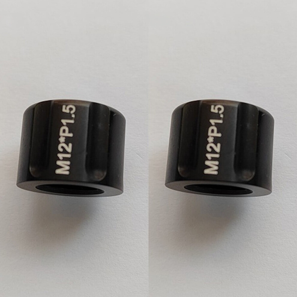 2Pcs Bike Thru Axle Nut 12Mm 15Mm P1.0 P1.5 P1.75 Hubs Axle Cap Bike Accessorie 9341593668798