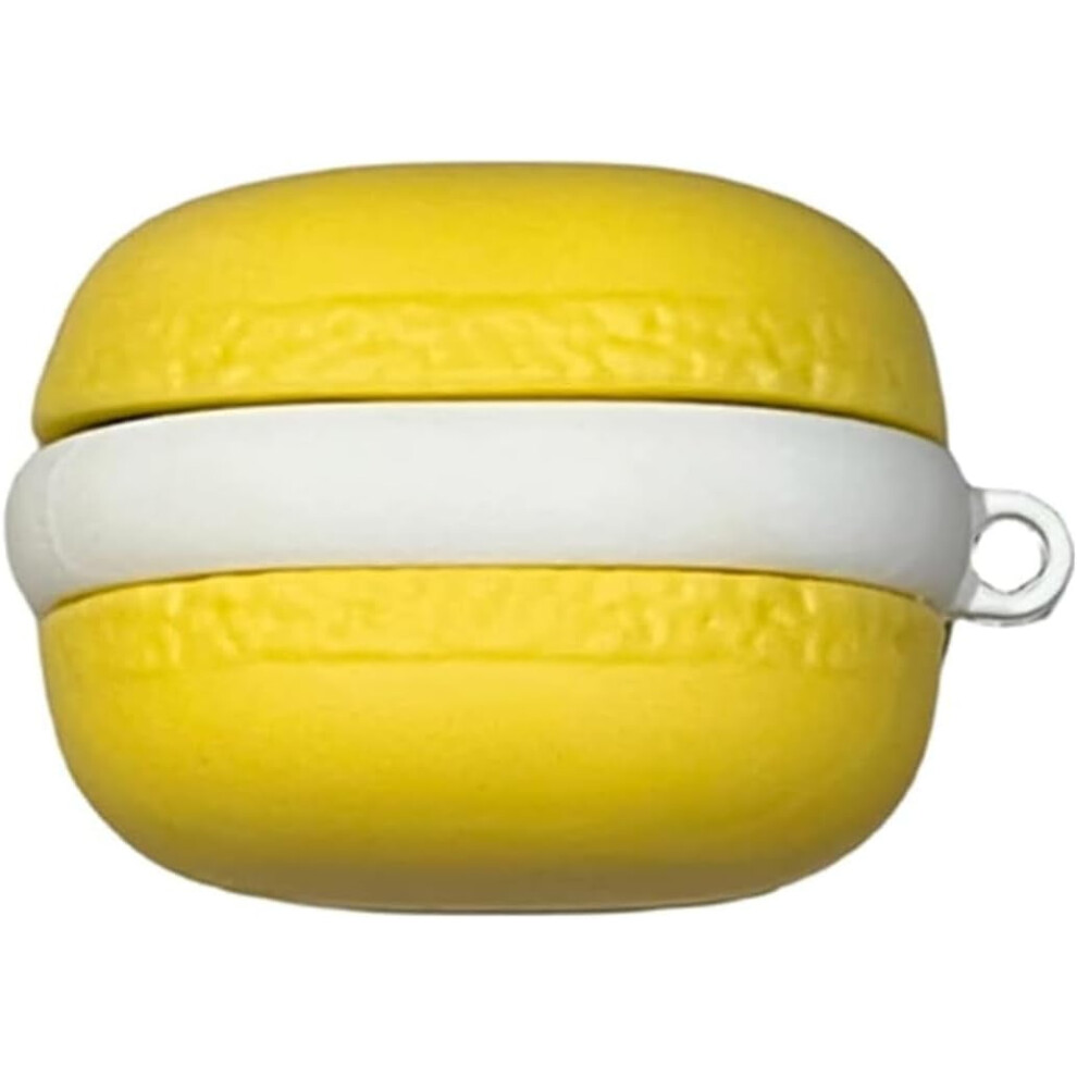 Cute Cartoon Silicone Earphone Case With Keychain (Yellow) Â Compatible With Samsung Galaxy Buds Fe (2023), Buds 2 Pro, Buds 2, Buds Pro, Buds Live Yellow 9405492441255