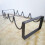 Multi Iron Wire Wine Rack with Smooth Surface and Round Bottom for Holding 4 Bottles Sturdy and 1