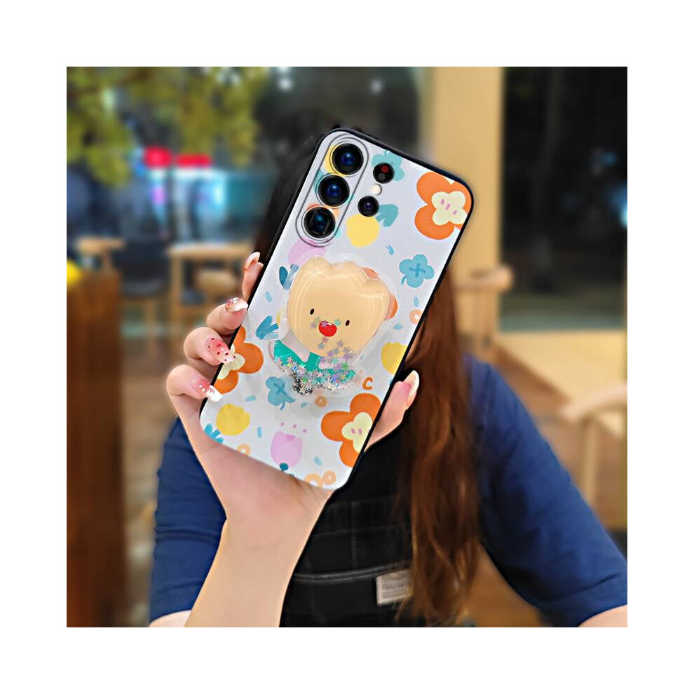 Phone Case For Samsung Galaxy S25 Ultra – Waterproof, Quicksand Tpu, Lens Protection, Kickstand, Glitter Cartoon Design 9341593669368