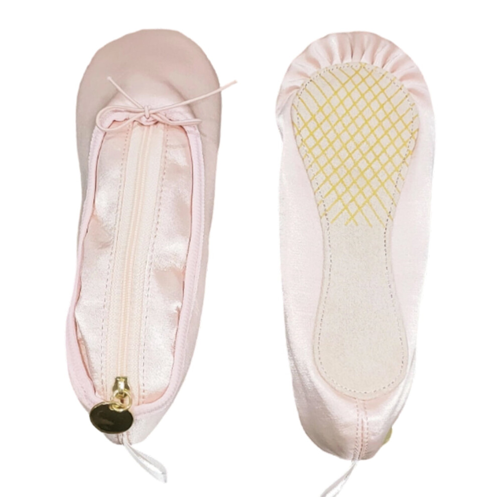 Satin Ballet Shoe Pencil Case & Cosmetic Bag â Slipper Design for Stationery, Makeup, Daily Carry