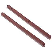 2Pcs Brown Plastic Drawer Slides Smooth Quiet Cabinet Guide Rail Replacement