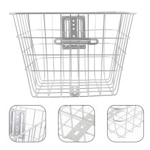 1Pcs Iron Bike Rear Basket with Decorative and Stable Functions
