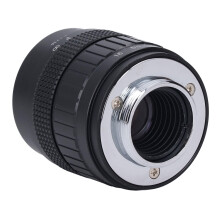 35mm F1.7 Manual Prime Lens 2/3" for TV/Industrial Video Microscope – Bright Aperture, Bokeh, Durable Alloy Housing