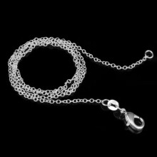 10er-Packung Großhandel 925 Sterling Silber Modische 1mm Rolo-Gliederketten Halsketten 16"-30"-20"
