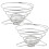 2-Pack Stainless Steel Coffee Dripper Set, Compact Foldable Funnel for Home Brewing 1