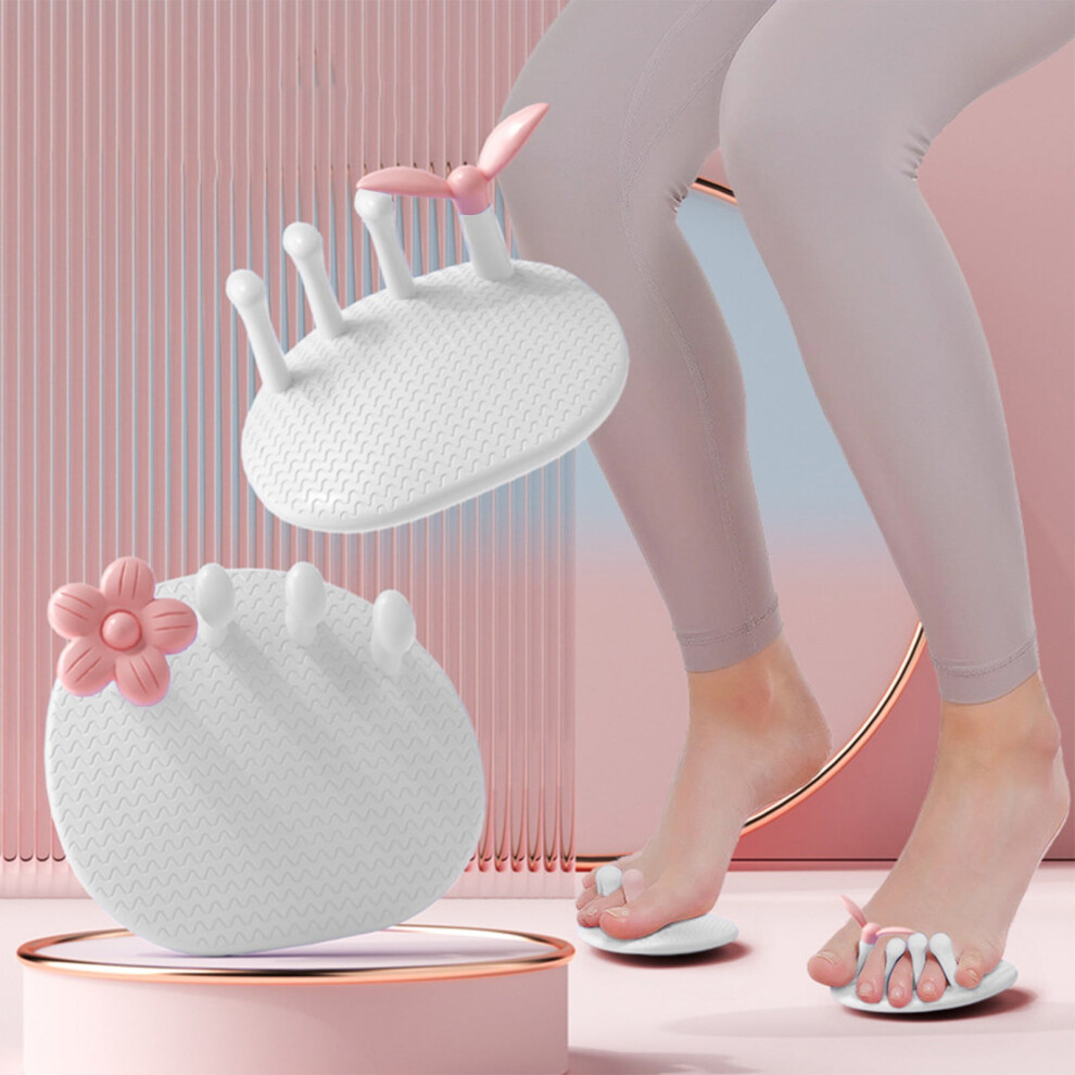 White Damai Arch Trainer Foot Massager With Magnetic Arch Support For Calf Stretching & Foot Health Â