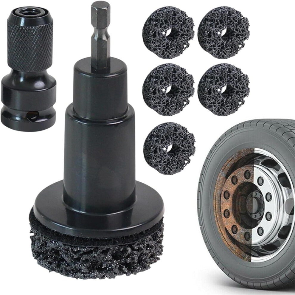 Wheel Hub Cleaning Tool & Stud Cleaner For Rust Removal On Lug Studs & Rotors Â Compatible With Automotive Maintenance 9097180857839