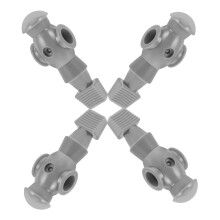 unbranded 4 Pcs Foosball Table Foosball Player 10.50X3.50X3.00CM Grey