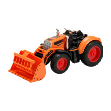Orange Farm Tractor Toy With Inertia Powered Simulation, Vehicle For Kids Play With Realistic Features