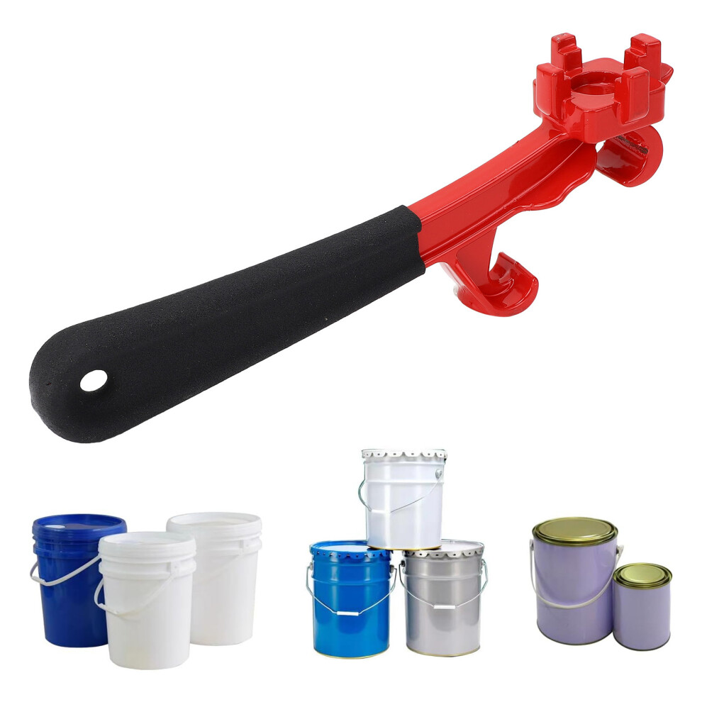Heavy Duty 5G Metal Paint Can Lid Opener Tool Drum Wrench Labor Saving 4941387617503