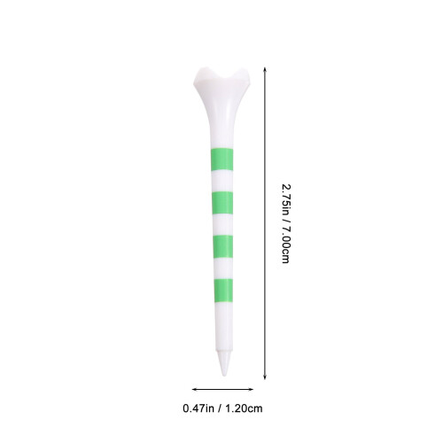 Plastic golftees groen, 20 stuks, 7,0  1,2  1,2 cm 1