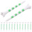 Plastic golftees groen, 20 stuks, 7,0  1,2  1,2 cm 4