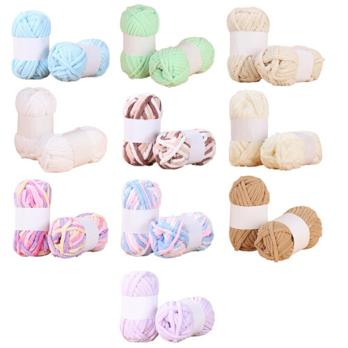 1PC Thick Yarn Needlework Diy Hand Knitted Scarf Scarf Thread 1