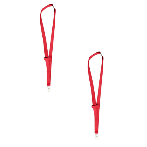 Set de șnururi pentru pix și ochelari din material textil simplu (2 buc.)