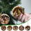 Akryl julekrybbe vedhæng ornament 1