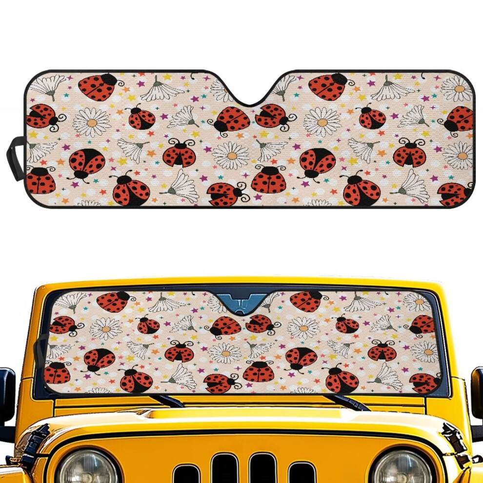 Foldable Jeep Wrangler Windshield Sun Shade 16.14"X52.95" 9180333362646