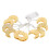 LED Moon String Lights, Decorative Moon String Lights Easy Hanging For Parties Warm White,Colorful Light,Pure White 1