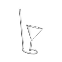 Efficient Cocktails Glass Creative Molecular Cocktails Champagnes Glass with Drink Tube for Parties and Special Event