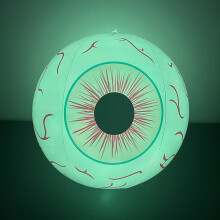 Halloween Inflatable Eyeball 16Inch LED Color Changing Remote Control Light Up Decoration for Outdoor Indoor Party