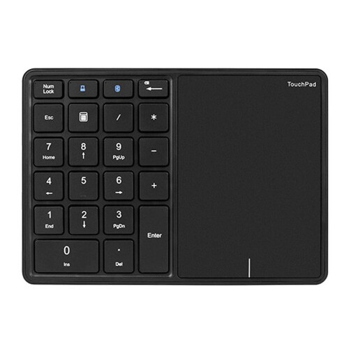 Bluetooth Numeric Keyboard with Touchpad Rechargeable USB Wireless for Android,, IOS