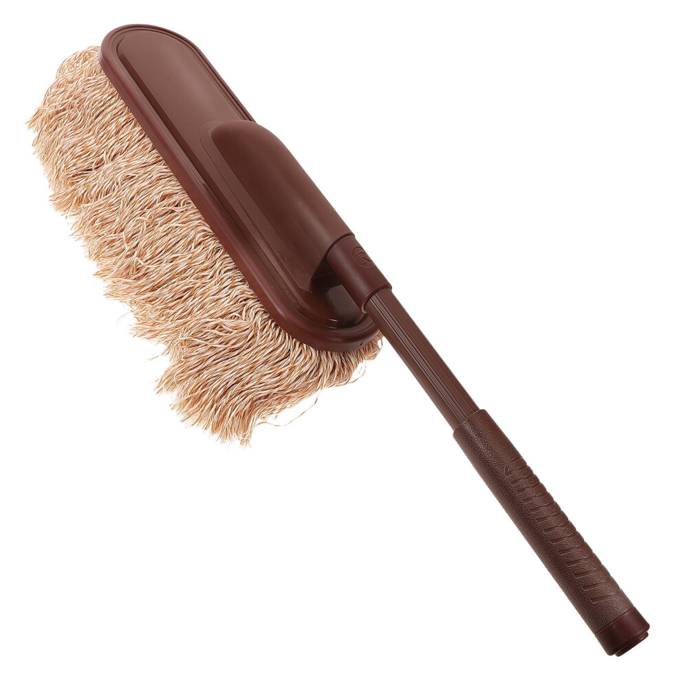 Car Duster With Soft Bristles Car Exterior Cleaning Brush With Extendable Handle Car Wax Brush Car Mop Duster Head For Dusting Polishing 9401284776468