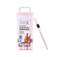 24 Color Watercolor Pens, Clear Teen Art Drawing Pens, 24 Color Water-Based Pens, for Art, Drawing, Fast Drying, Water-Resistant, 10Ml Each