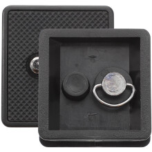 BESTONZON 2Pcs Black Tripod Camera Mount Plate with Anti Skid Wear Resistant Design