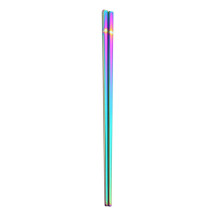 2026Novedad Vajilla 1 par de palillos de acero inoxidable de colores, longitud 23 cm