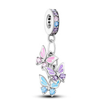 Anhänger aus 925er Sterlingsilber für Armbänder: Liebe, Stern, Mond, Reise, Schmetterling, Kreuz – Schmuckanhänger für Damen