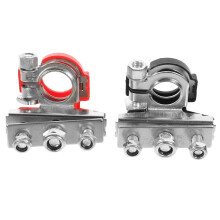 HOMEMAXS Top Post Battery Terminal Battery Cable Terminal Clamp Heavy Duty Battery Terminal 3 Way