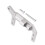 Steering Servo Mount Bracket Support Servo Mount Bracket for 1/10  Trx4 -4 Crawler RC Upgrade Parts Silver 4