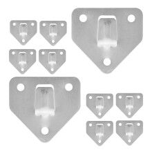 Fire Extinguisher Wall Bracket Mounting Holder Silver 15 pcs