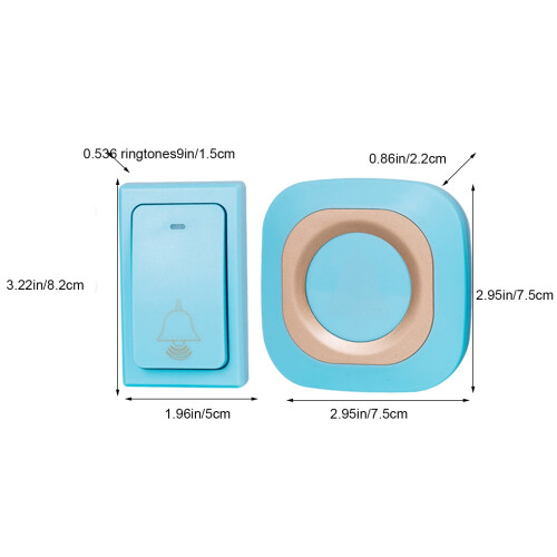 Wireless Self-Powered Doorbell with 36 Melodies and 4 2