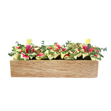 Flower Pretend Trough Toy Doll-house Scene Play Miniature Decoration Simulation Education Education toy 2PCS