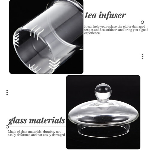 2 sæt tekandefiltersi teinfuser klar tekande glas tesi teholder 2