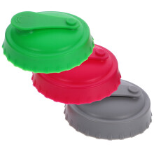 Tapas de silicona de colores surtidos para latas de refresco, protectores a prueba de fugas para botellas (3 unidades)