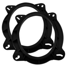 2 anillos adaptadores para altavoces, anillos adaptadores universales para altavoces de coche, anillos espaciadores de plástico sólido, accesorios