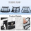 Lancheira transparente em PVC, 102 x 7,25 x 9 polegadas, alça de ombro ajustável, design transparente – Cinza, ideal para 6